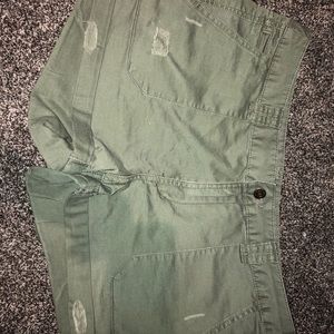 Army green shorts!